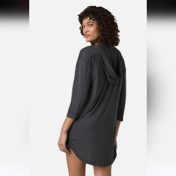PRANA Marina Bay Tunic Cover-Up In Dark Gray. Size Small NWT - Picture 3 of 9